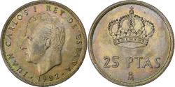 World Coins - Spain, Juan Carlos I, 25 Pesetas, 1982, Copper-nickel, , KM:824
