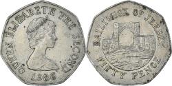 World Coins - Coin, Jersey, 50 Pence, 1986