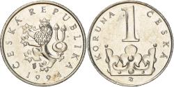 World Coins - Coin, Czech Republic, Koruna, 1994, , Nickel plated steel, KM:7
