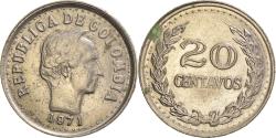 World Coins - Coin, Colombia, 20 Centavos, 1971, , Nickel Clad Steel, KM:245