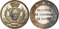 World Coins - France, Token, Tribunal de Commerce de Nantes, 1859, Silver, Charpentier