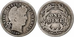 Us Coins - United States, Dime, Barber, 1906, Denver, Silver,