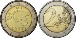 World Coins - Estonia, 2 Euro, BU, 2011, Vantaa, Bi-Metallic,