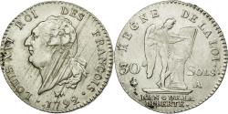 World Coins - Coin, France, 30 sols françois, 1792, Paris, , Silver, KM 606.1