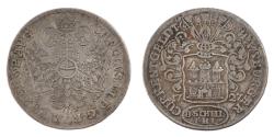 World Coins - Coin, German States, HAMBURG, 8 Schilling, 1/2 Mark, 1727, , Silver
