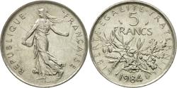 World Coins - Coin, France, Semeuse, 5 Francs, 1984, Paris, , Nickel Clad Copper-Nickel