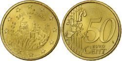 World Coins - San Marino, 50 Euro Cent, 2002, Rome, Nordic gold,