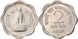 World Coins - Coin, INDIA-REPUBLIC, 2 Naye Paise, 1957, , Copper-nickel, KM:11