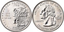 Us Coins - United States of America, New Hampshire, quarter dollar, 2000, Denver
