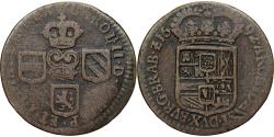 World Coins - Coin, Spanish Netherlands, Charles II, Liard, Oord, 1692, Brussels,