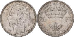 World Coins - Belgium, Leopold III, 20 Francs, 20 Frank, 1935, Brussels, Silver,