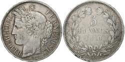 World Coins - France, 5 Francs, Cérès, 1870, Bordeaux, Silver, , Gadoury:742