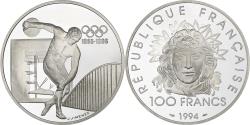 World Coins - France, 100 Francs, Discolobe, 1994, MDP, Proof, Silver, , KM:1047