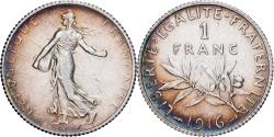World Coins - France, Franc, Semeuse, 1916, Paris, Silver, , Gadoury:467, KM:844.1