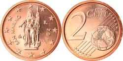 World Coins - San Marino, 2 Euro Cent, 2011, , Copper Plated Steel, KM:441