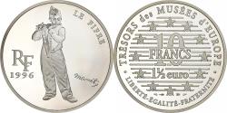 World Coins - France, 10 Francs-1.5 Euro, Manet, Le Fifre, 1996, Paris, Silver,