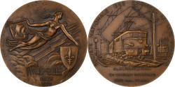 World Coins - France, Medal, SNCF, électrification, 1959, Bronze, Belmondo,