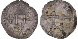 World Coins - Coin, France, Henri III, Double Sol Parisis, 1587, Aix-en-Provence,