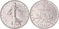 World Coins - Coin, France, Semeuse, Franc, 1988, Paris, , Nickel, KM:925.1
