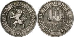 World Coins - Belgium, Leopold II, 10 Centimes, 1894, Copper-nickel, , KM:42