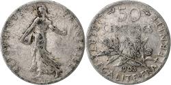 World Coins - France, 50 Centimes, Semeuse, 1903, Paris, Silver, , Gadoury:420, Le