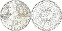 World Coins - France, 10 Euro, 2012, Bretagne, , Silver