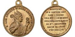 World Coins - France, Medal, Mort d'Auguste Sibour, Archevêque de Paris, 1857, Brass,