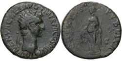 Ancient Coins - Roman Empire, Nerva, Dupondius, 97, Rome, Bronze,