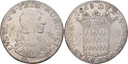 World Coins - Monaco, Louis I, Ecu de 3 Livres (60 Sols), 1668, Monaco, Very rare, Silver