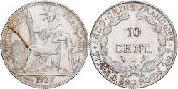World Coins - French Indochina, 10 Cents, 1927, Paris, Silver, , Lecompte:167
