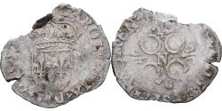 World Coins - France, Charles IX, Sol Parisis, 156(?), Montpellier, Silver,