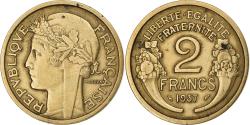 World Coins - France, 2 Francs, Morlon, 1937, Aluminum-Bronze, , Gadoury:535, KM:886