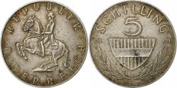 World Coins - Austria, 5 Schilling, 1961, Silver, , KM:2889