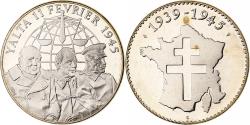 World Coins - France, Medal, Yalta - 11 Février 1945, Copper-nickel, Jimenez,