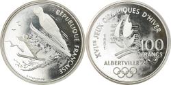 World Coins - Coin, France, Ski jumpers, 100 Francs, 1991, Proof, , Silver, KM:995