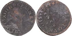 World Coins - Coin, France, Louis XIII, Double Tournois, 1614, Lyon, , Copper