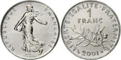 World Coins - France, 1 Franc, Semeuse, 2001, Paris, Série FDC.BU, Nickel,