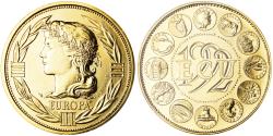 World Coins - France, Medal, Ecu Europa, Marianne, Politics, 1992, Rodier,