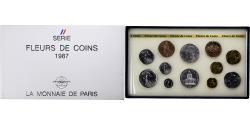 World Coins - France, Coffret 1 c. à 100 frs., 1987, MDP, série FDC,