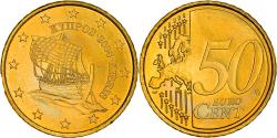 World Coins - Cyprus, 50 Euro Cent, Kyrenia ship, 2008, , Nordic gold