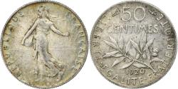 World Coins - France, 50 Centimes, Semeuse, 1920, Paris, Silver, , Gadoury:420