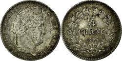 World Coins - Coin, France, Louis-Philippe, 1/4 Franc, 1844, Lille, , Silver