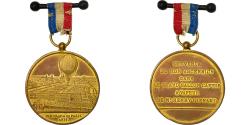 World Coins - France, Medal, Ascension en Ballon Captif à Vapeur, Panorama de Paris, 1878