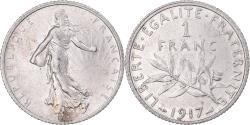 World Coins - Coin, France, Semeuse, Franc, 1917, Paris, , Silver, KM:844.1