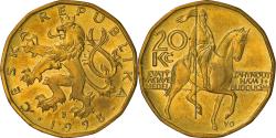 World Coins - Coin, Czech Republic, 20 Korun, 1998, , Brass plated steel, KM:5