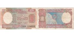 World Coins - India, 2 Rupees, Undated (1976), KM:79h, VF(20-25)