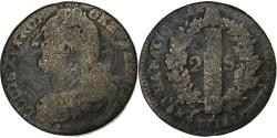 World Coins - France, 2 Sols, 2 sols françois, 1793, Metz, Constitution, Bronze,