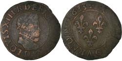 World Coins - Coin, France, Louis XIII, Double tournois, buste enfantin au col fraisé, Double