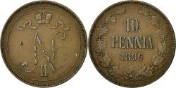 World Coins - Coin, Finland, Nicholas II, 10 Pennia, 1896, , Copper, KM:14