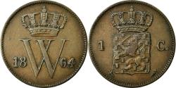 World Coins - Coin, Netherlands, William III, Cent, 1864, , Copper, KM:100